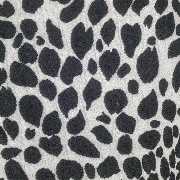 Ann Taylor Pencil Skirt Womens 10 White Black Abstract Leopard Lined Back Zip - Picture 8 of 10